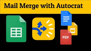 Use Autocrat to Mail Merge from Google Sheets to Docs Slides or PDF Files [upl. by Dobrinsky272]