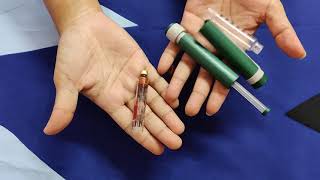 How to refill insulin pen with cartridge [upl. by Enillebyam78]