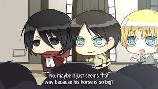 4 times Mikasa making fun of Levis height [upl. by Yajiv]