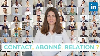 QUEST CE QUUN CONTACT ABONNÉ RELATION SUR LINKEDIN [upl. by Harim]