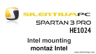 SilentiumPC Spartan 3 PRO HE1024  Intel mounting  montaż podstawka Intel [upl. by Anatole]