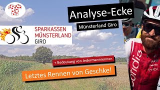 Sprintanalyse Jedermannrennen und die Finanzierung von Radrennen AnalyseEcke Münsterland Giro [upl. by Elocen961]