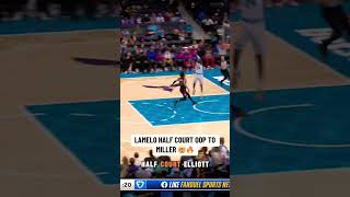 Lamelo hornets from half court nba Hornets vs Pistons [upl. by Chaker]