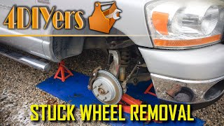 How to Remove a Stuck or Seized Wheel  4 Methods [upl. by Olenta]