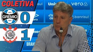 COLETIVA RENATO GAÚCHO  GRÊMIO 0 X 1 CORINTHIANS  PÓS JOGO [upl. by Ylahtan]