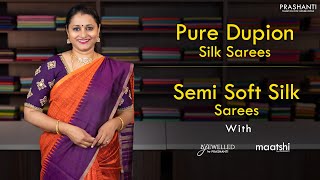 Pure Dupion Silks Semi Soft Silks Readymade Salwar Suits Antique Hip Belts [upl. by Arv]