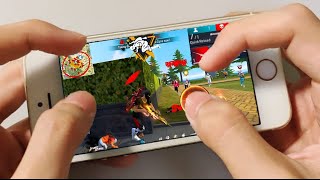 Iphone 6 Free Fire Gameplay test full max settings HUDDPI MACRO 1 gb old testing rose color [upl. by Oicnerual433]