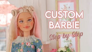 Ooak custom BARBIE doll by Nerea Pozo Custom repaint doll [upl. by Brecher]