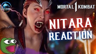 Nitara My NEW MAIN  Reaction To Megan Fox is Nitara Reveal Trailer  Mortal Kombat 1 [upl. by Suaeddaht857]