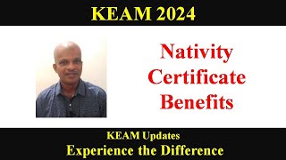 KEAM 2024 ll Nativity Proof [upl. by Krever]