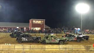 Scottsville Spring Fling Demo Derby Big Cars 2018 [upl. by Artinek]