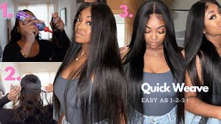 Learn How to Install a Quick Weave with Closure Perfect for Beginners ft Ishowbeauty Hair [upl. by Atinej]