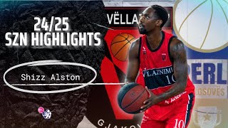 Shizz Alston Highlights 202425  Kosovo Superleague  BC Vellaznimi [upl. by Aljan580]