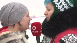 Inuit Throat Singing with two Nunavut Sivuniksavut students [upl. by Domini69]