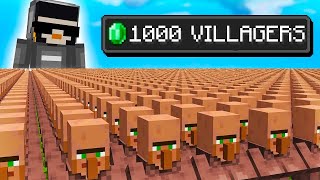 I Made a 1000 Villager ARMY in Minecraft [upl. by Carlisle]