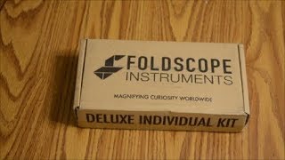 Foldscope Unboxing and First Looks [upl. by Ahsimaj]