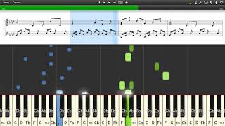 Roberto Cacciapaglia  Sarabanda  Piano tutorial and cover Sheets  MIDI [upl. by Thorman]