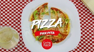 Pizza Pan Pita I Cocina Fácil [upl. by Llehcnom496]