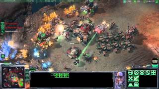 Starcraft 2 Battle  1v1 Terran Defence Strategy Change Games eSports [upl. by Yancy]