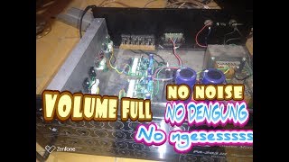 CARA MEMPERBAIKI POWER AMPLI DENGUNG ATAU NOISE [upl. by Bonine419]