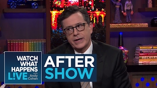 After Show Stephen Colbert Says Donald Trumps Tweeting Has No Dignity  FBF  WWHL [upl. by Nahtanaoj]