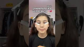 💅🏻GRWM PARA IR A VER A EMILIA💋 COMENTEN QUE LES PARECE grwm maquillaje makeup makeuotutorial [upl. by Intosh608]