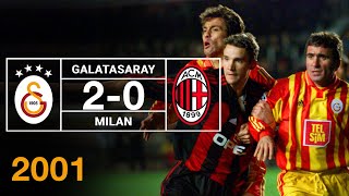 Nostalji Maçlar  Galatasaray 2  0 Milan  07032001 [upl. by Nnanaej]