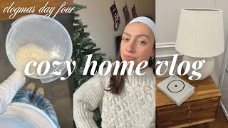 HOME VLOG a cozy weekend at home 🏠🌲✨ baking bread barre  mom visits vlogmas day 4 [upl. by Enilehcim71]