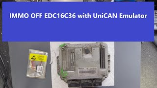 Renault EDC16C36  UniCAN Emulator install for IMMO OFF [upl. by Yatnod867]