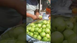 Tasty Guava Chaat  guava guavachaat peyaramakha streetfood food foodie fruit fruitcutting [upl. by Ydnahs]