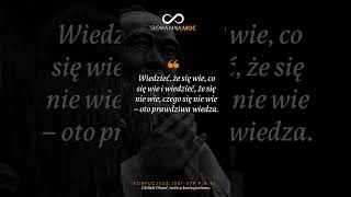 Cytat Dnia quotWiedzieć że się wie coquot Cytaty Konfucjusza filozofia wschodu mądre słowa [upl. by Kali]