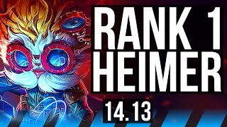 HEIMERDINGER vs TRISTANA MID  Rank 1 Heimer 6 solo kills 18310  VN Challenger  1413 [upl. by Knarf]