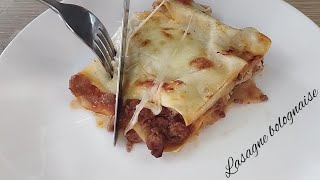 Lasagnes Bolognaise Viande Hachée avec Fromage et Béchamel  Plein de délices [upl. by Streetman]