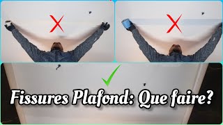 Placo comment réparer une fissure plafond vivante [upl. by Fulbert]