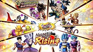 NEW YEAR RISING 2024 BANNER SUMMONS 🔥 LEGENDS LIMITED GUARANTEED Dragon Ball Legends [upl. by Emmaline924]