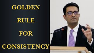 The Golden Rule For Consistency مستقل مزاجی کے لیے سنہرا اصول [upl. by Suoivatram158]