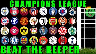 Champions League Extra Beat The Keeper Marble Race  Marble Race King [upl. by Kelwin]