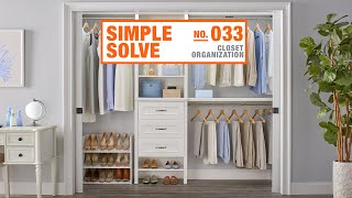 How to Organize your Closet Tips amp Ideas  The Home Depot Canada [upl. by Enaoj]