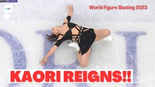 Japanese KAORI SAKAMOTO REIGNS after Women’s Short Program at WorldFigure 2023 [upl. by Wack]