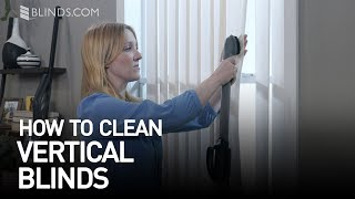 How to Clean Vertical Blinds  Blindscom™ [upl. by Munmro23]