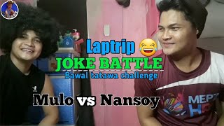 JOKE BATTLE bawal tatawa challenge  labasan ng mga corny jokes 😂 [upl. by Ahsiekin]