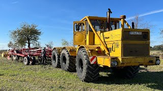 Kirovets K701 6x6 custom made tractor in action  pure V12 sound [upl. by Oahc]