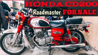 HONDA CD200 ROADMASTER FOR SALE  WALKAROUND AND SOUND  AMMAR THE BIKER [upl. by Flossi]