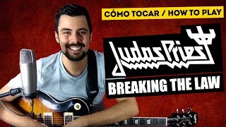 Cómo tocar BREAKING THE LAW de JUDAS PRIEST  Tutorial de GUITARRA TABLATURA  Marcos García [upl. by Heidie]