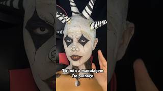 Tirando maquiagem do palhaço 🤡🎈 makeup maquiagem terror halloween makeupartist challenge [upl. by Nirroc]