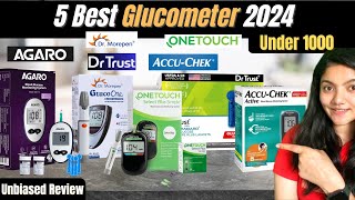 5 Best Glucometer in India 2024  Best Blood Sugar Testing Machine In India  Reviews amp Comparison [upl. by Haldan]