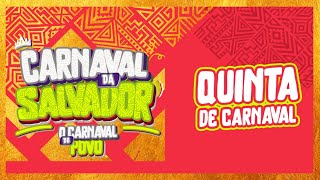 AO VIVO Transmissão do Carnaval da Salvador 2024 Quinta 08022024  Salvador FM [upl. by Ecyt]