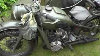 M72 Russian combination motorcycle K750 Dnepr Ural russian combination [upl. by Ghiselin]