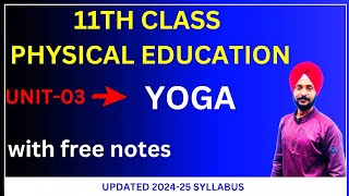 yoga class 11 physical education 202425 [upl. by Lustig]