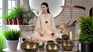 Sleep Meditation Tibetan Bowls for a Restful Night [upl. by Monah]